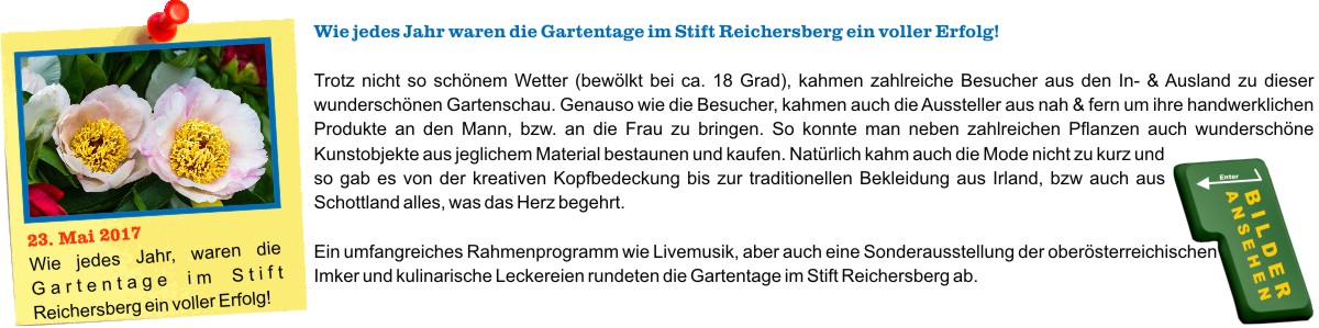 Gartentage im Stift Reichersberg 2017