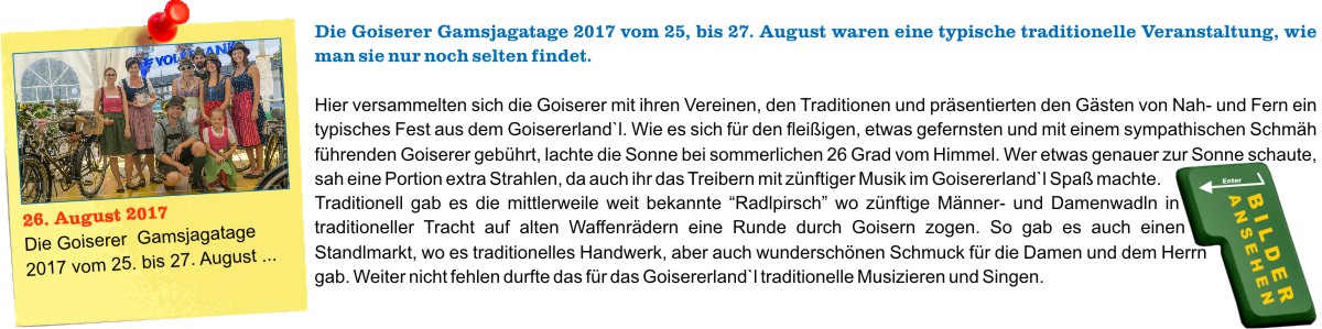 2017.08.26 Gamsjagatage Bad Goisern 2017