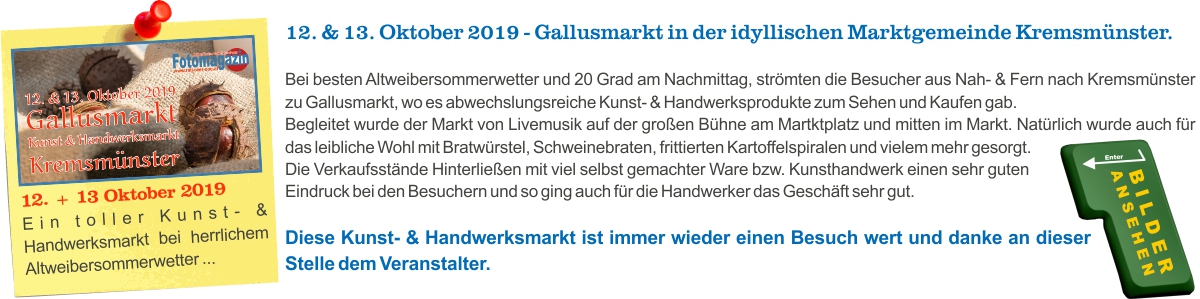 2019.10.12 + 13 - Gallusmarkt in Kremsmnster 