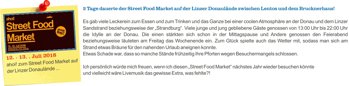 2018.07.13 Street Food Market LINZ